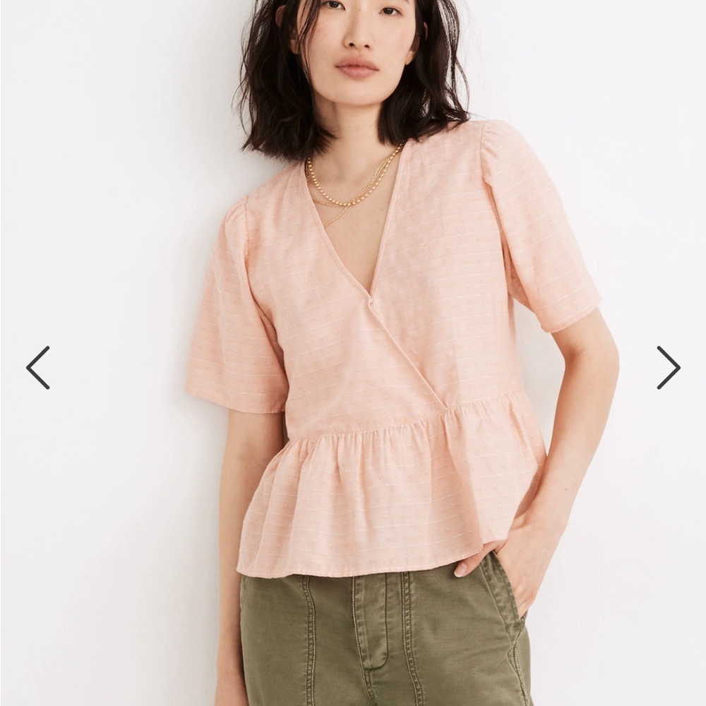 Madewell Crossover Peplum Top